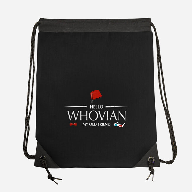 Hello Whovian My Old Friend-None-Drawstring-Bag-kharmazero