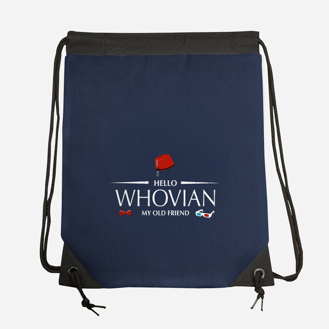 Hello Whovian My Old Friend-None-Drawstring-Bag-kharmazero