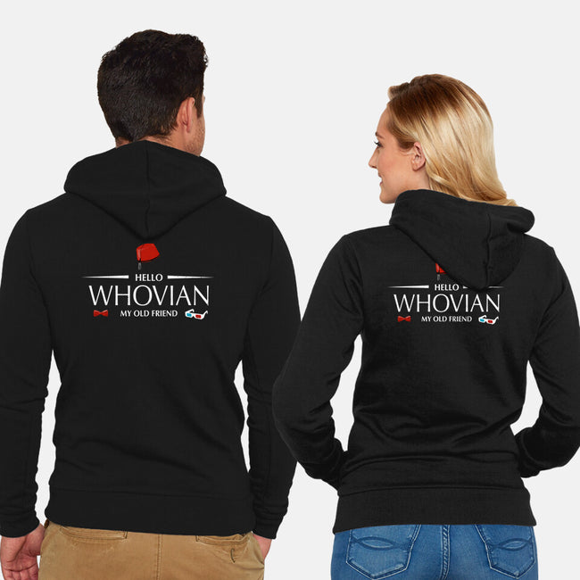 Hello Whovian My Old Friend-Unisex-Zip-Up-Sweatshirt-kharmazero