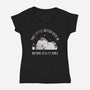 Coffee Before Reality-Womens-V-Neck-Tee-brunopires