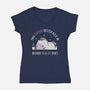 Coffee Before Reality-Womens-V-Neck-Tee-brunopires