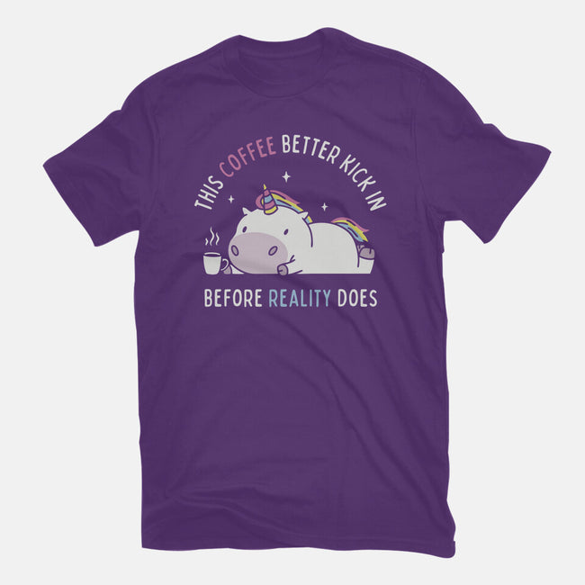Coffee Before Reality-Mens-Basic-Tee-brunopires