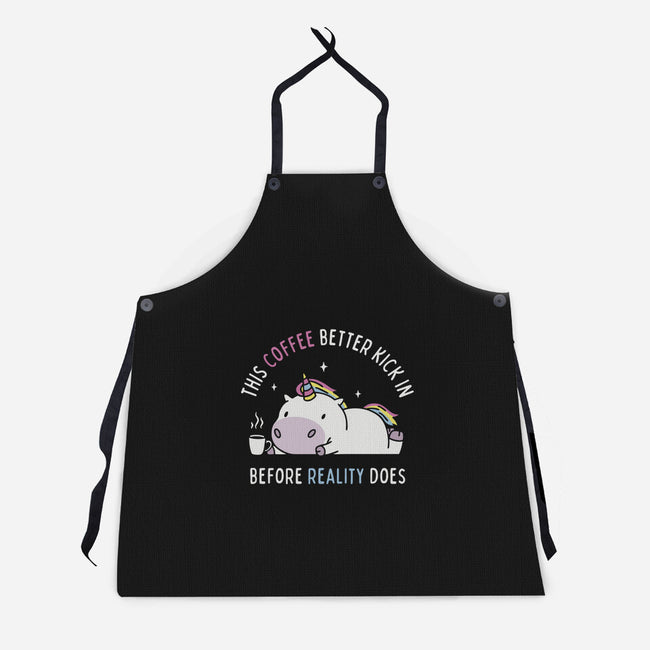Coffee Before Reality-Unisex-Kitchen-Apron-brunopires