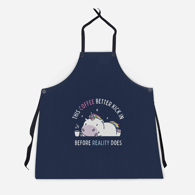 Coffee Before Reality-Unisex-Kitchen-Apron-brunopires