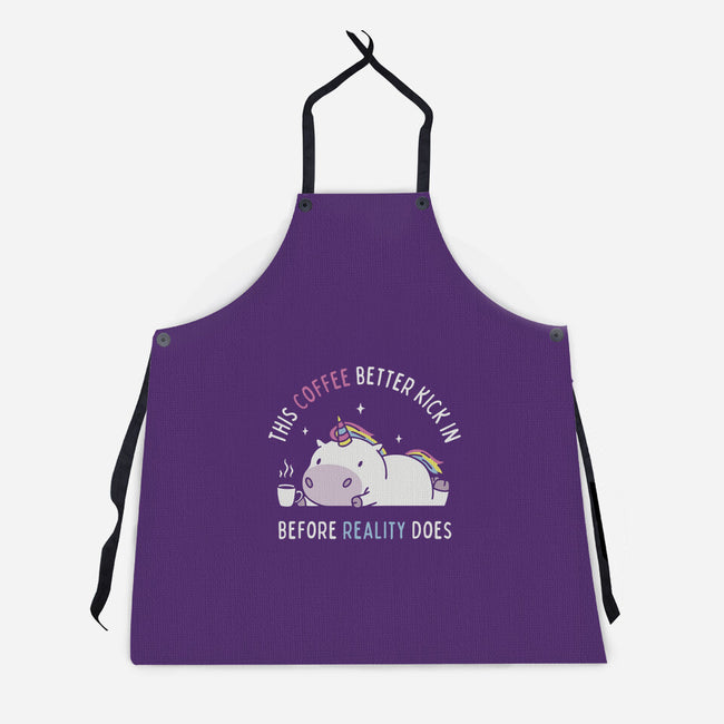 Coffee Before Reality-Unisex-Kitchen-Apron-brunopires