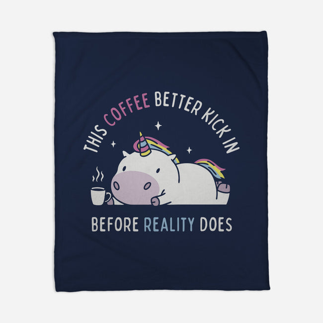 Coffee Before Reality-None-Fleece-Blanket-brunopires