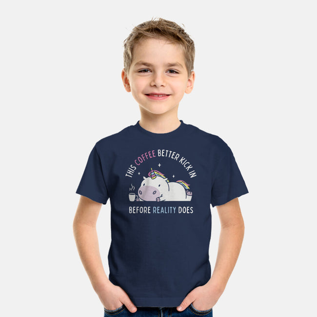 Coffee Before Reality-Youth-Basic-Tee-brunopires