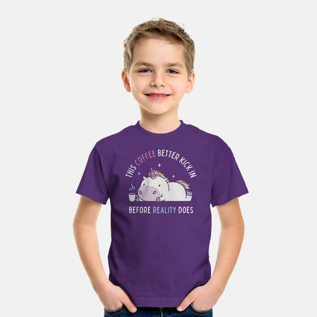 Coffee Before Reality-Youth-Basic-Tee-brunopires