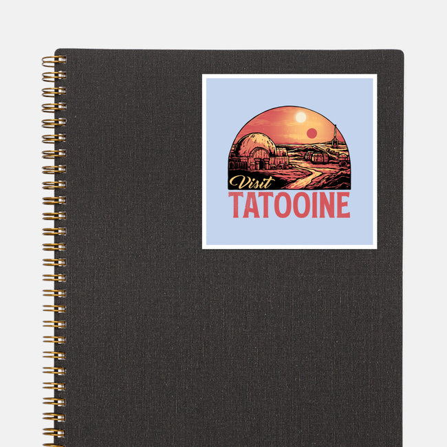 Visit This Planet-None-Glossy-Sticker-glitchygorilla