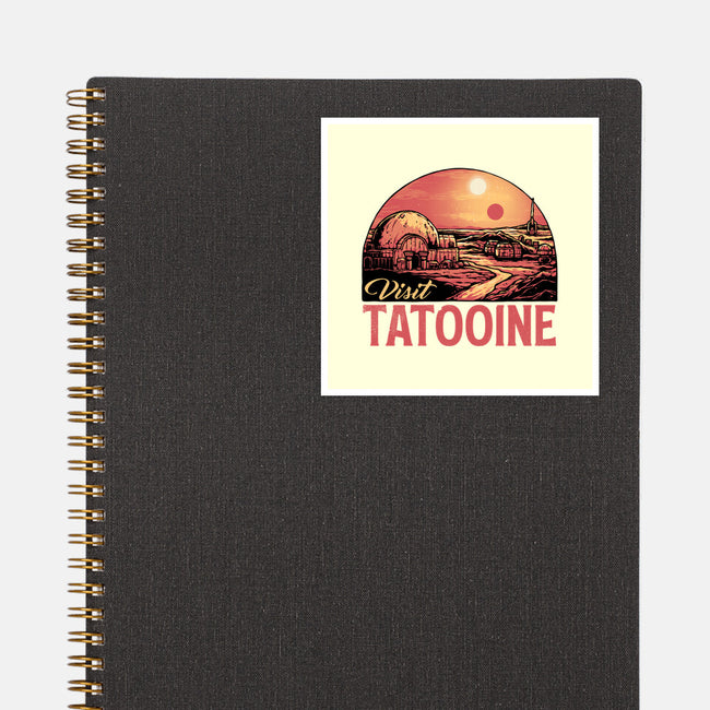Visit This Planet-None-Glossy-Sticker-glitchygorilla