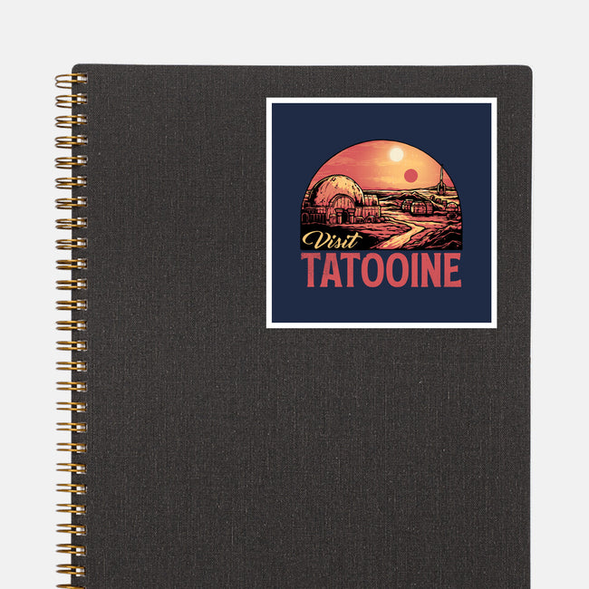 Visit This Planet-None-Glossy-Sticker-glitchygorilla