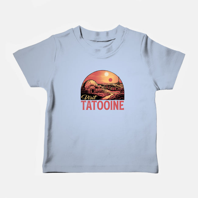 Visit This Planet-Baby-Basic-Tee-glitchygorilla