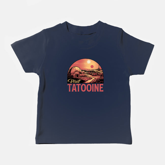 Visit This Planet-Baby-Basic-Tee-glitchygorilla