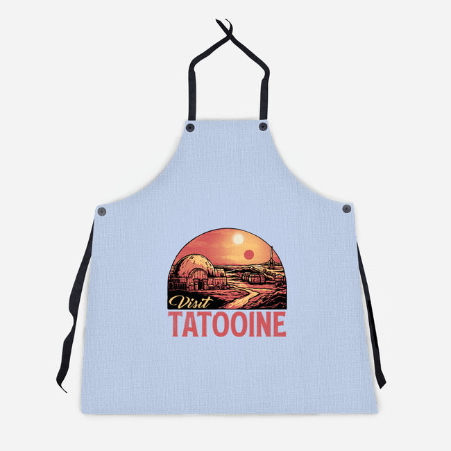 Visit This Planet-Unisex-Kitchen-Apron-glitchygorilla