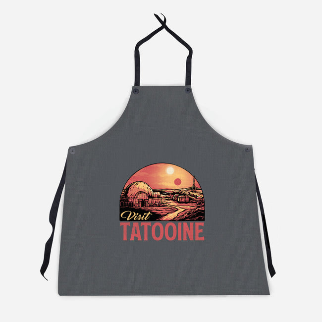Visit This Planet-Unisex-Kitchen-Apron-glitchygorilla