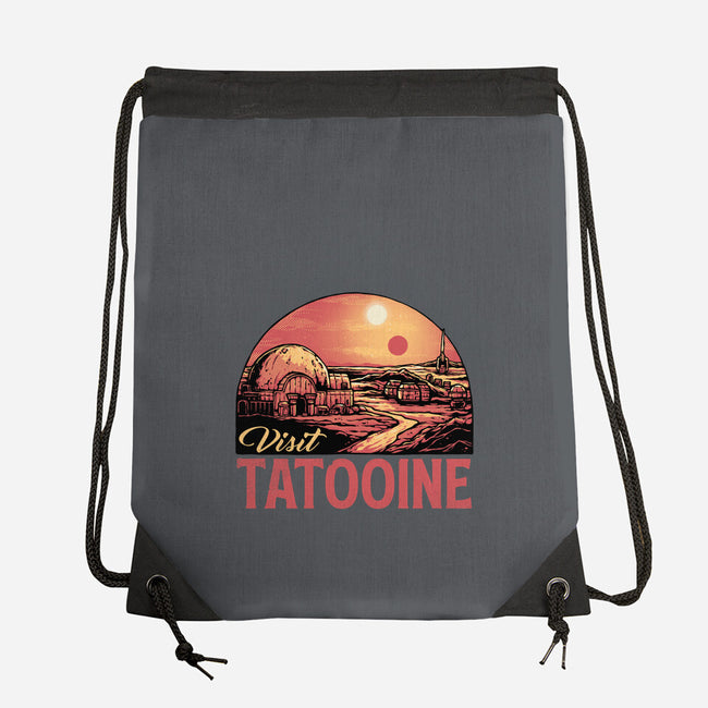 Visit This Planet-None-Drawstring-Bag-glitchygorilla