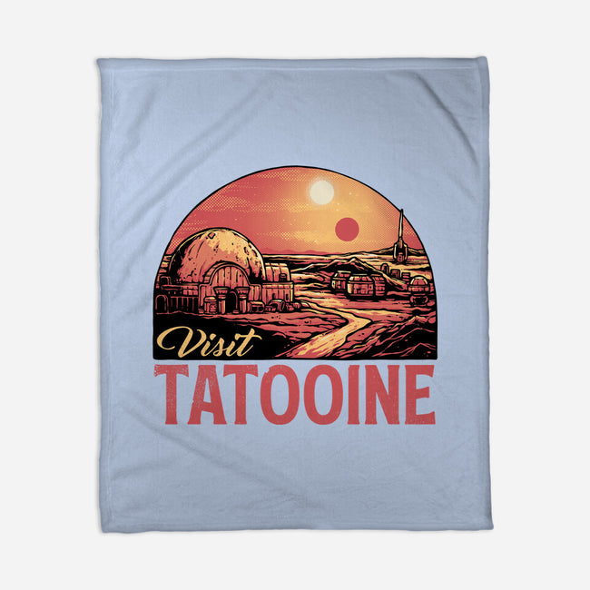 Visit This Planet-None-Fleece-Blanket-glitchygorilla
