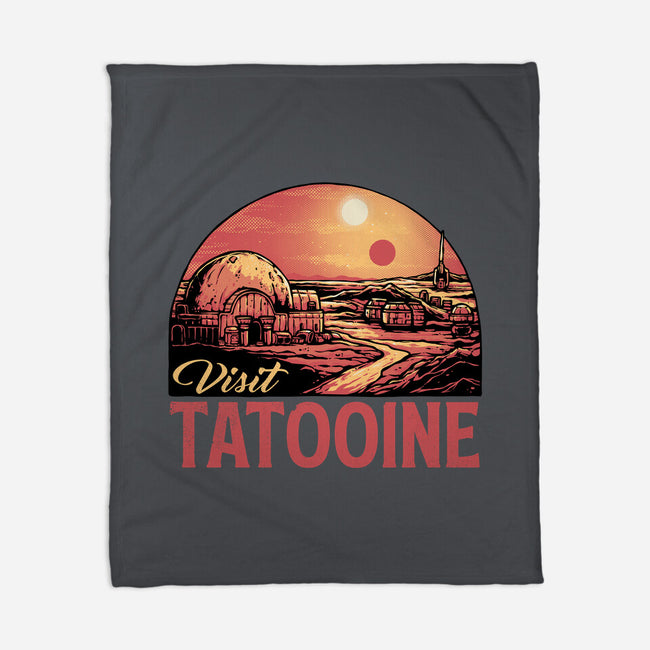 Visit This Planet-None-Fleece-Blanket-glitchygorilla