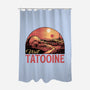 Visit This Planet-None-Polyester-Shower Curtain-glitchygorilla