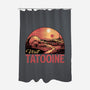 Visit This Planet-None-Polyester-Shower Curtain-glitchygorilla