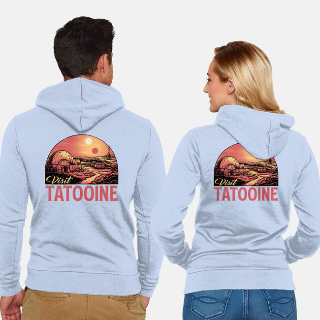 Visit This Planet-Unisex-Zip-Up-Sweatshirt-glitchygorilla