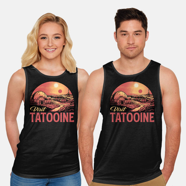 Visit This Planet-Unisex-Basic-Tank-glitchygorilla