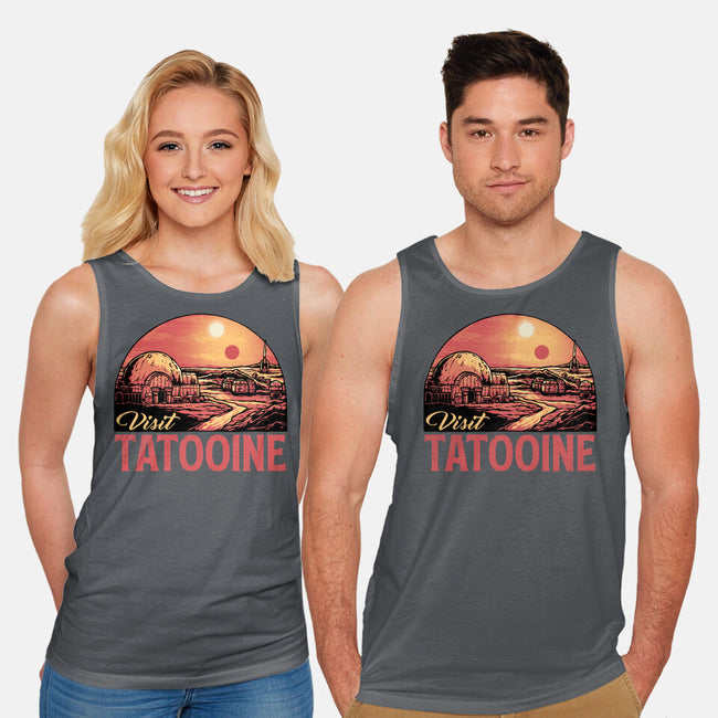 Visit This Planet-Unisex-Basic-Tank-glitchygorilla