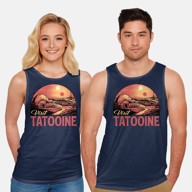 Visit This Planet-Unisex-Basic-Tank-glitchygorilla