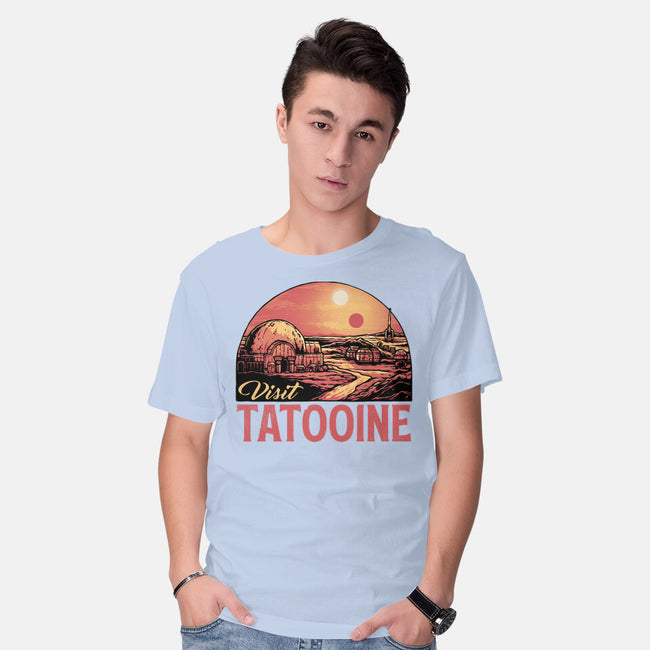 Visit This Planet-Mens-Basic-Tee-glitchygorilla