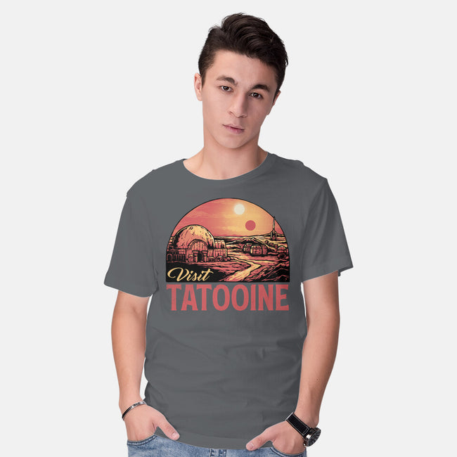 Visit This Planet-Mens-Basic-Tee-glitchygorilla