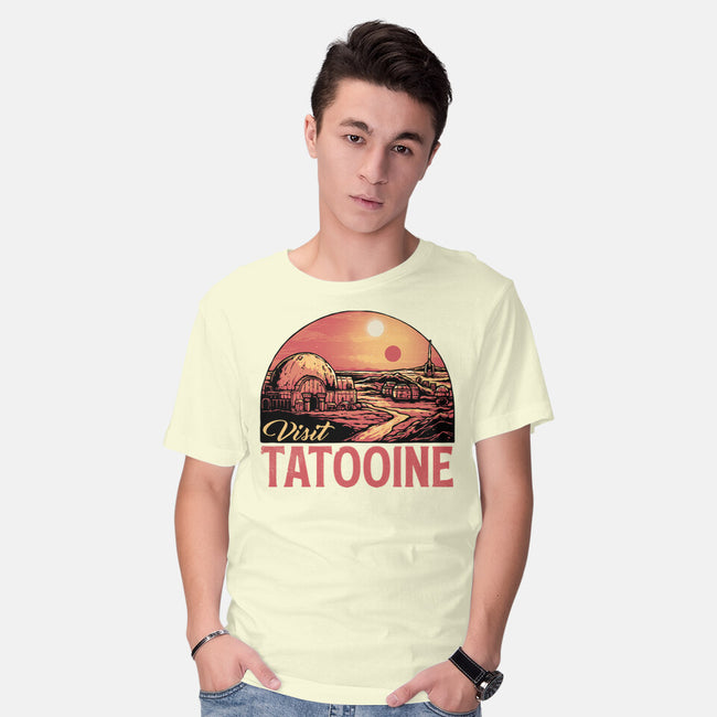 Visit This Planet-Mens-Basic-Tee-glitchygorilla