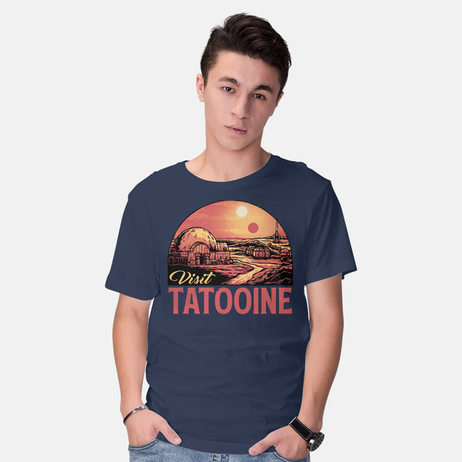 Visit This Planet-Mens-Basic-Tee-glitchygorilla
