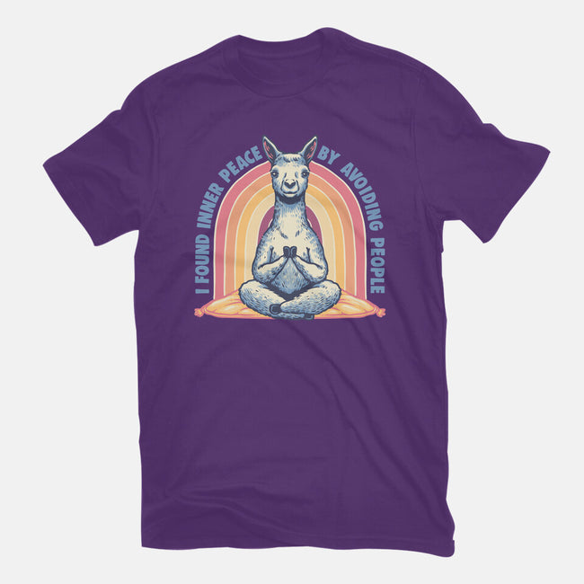 I Found Inner Peace-Mens-Basic-Tee-glitchygorilla