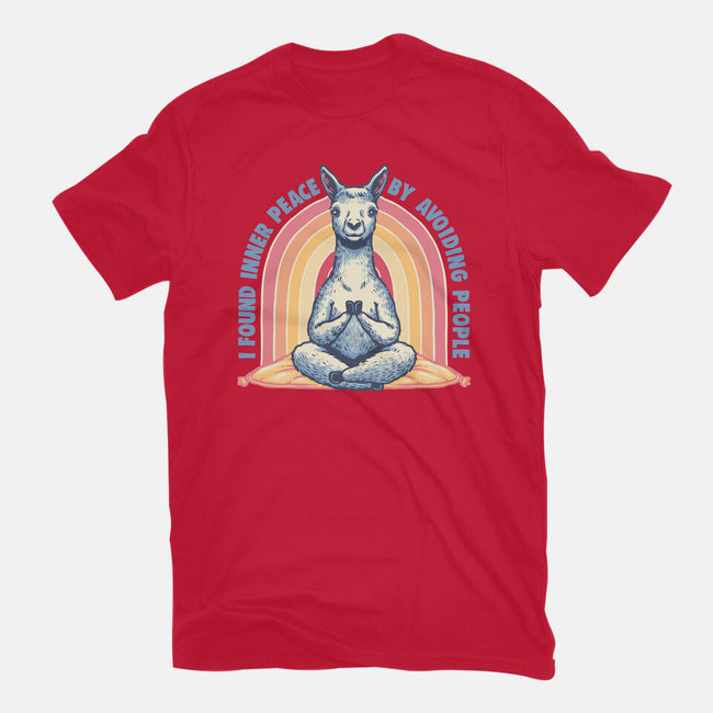I Found Inner Peace-Youth-Basic-Tee-glitchygorilla