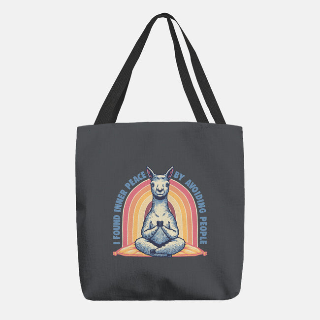 I Found Inner Peace-None-Basic Tote-Bag-glitchygorilla
