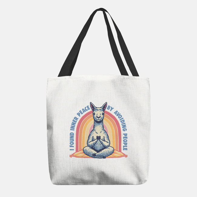 I Found Inner Peace-None-Basic Tote-Bag-glitchygorilla