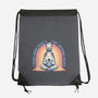 I Found Inner Peace-None-Drawstring-Bag-glitchygorilla