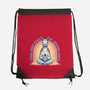 I Found Inner Peace-None-Drawstring-Bag-glitchygorilla