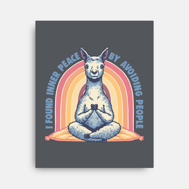 I Found Inner Peace-None-Stretched-Canvas-glitchygorilla