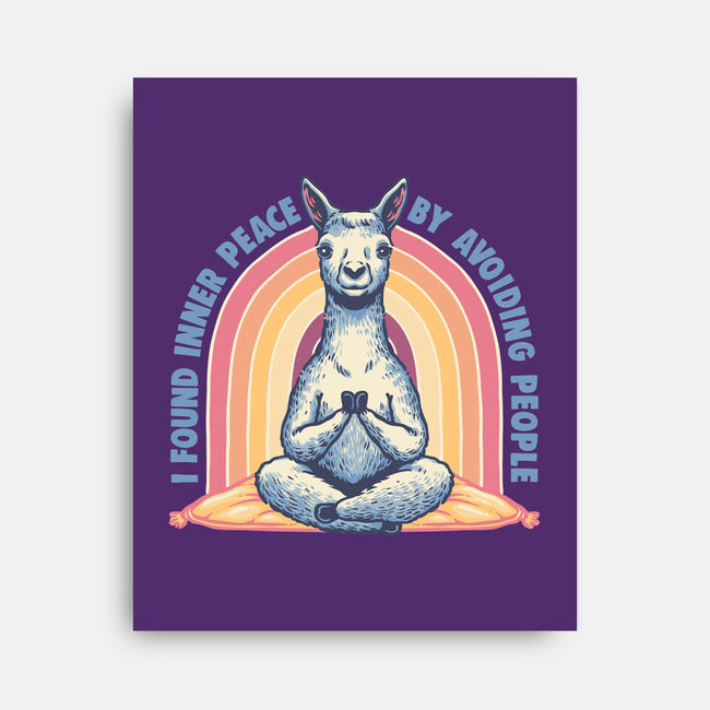 I Found Inner Peace-None-Stretched-Canvas-glitchygorilla