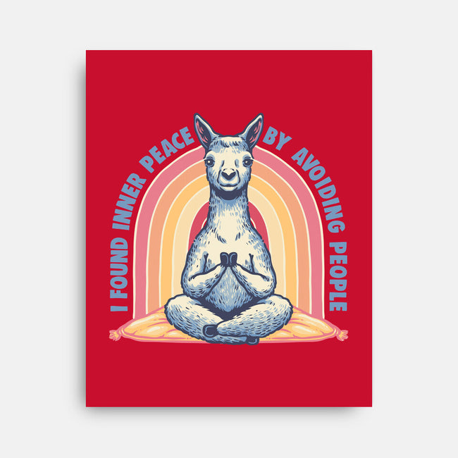 I Found Inner Peace-None-Stretched-Canvas-glitchygorilla