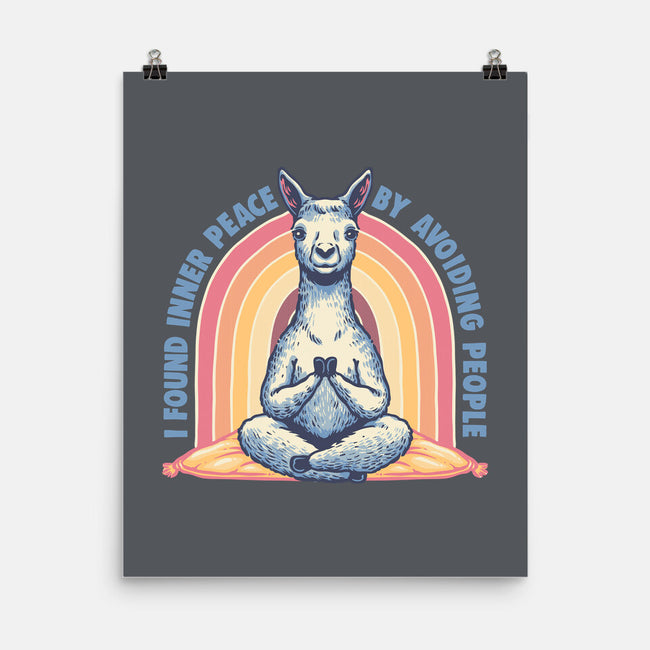 I Found Inner Peace-None-Matte-Poster-glitchygorilla