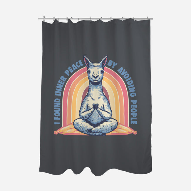 I Found Inner Peace-None-Polyester-Shower Curtain-glitchygorilla