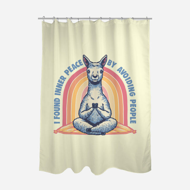 I Found Inner Peace-None-Polyester-Shower Curtain-glitchygorilla