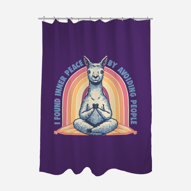 I Found Inner Peace-None-Polyester-Shower Curtain-glitchygorilla