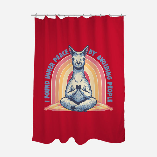 I Found Inner Peace-None-Polyester-Shower Curtain-glitchygorilla