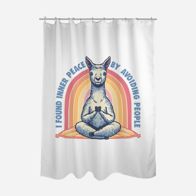I Found Inner Peace-None-Polyester-Shower Curtain-glitchygorilla