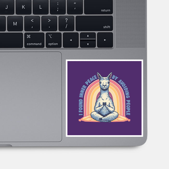 I Found Inner Peace-None-Glossy-Sticker-glitchygorilla