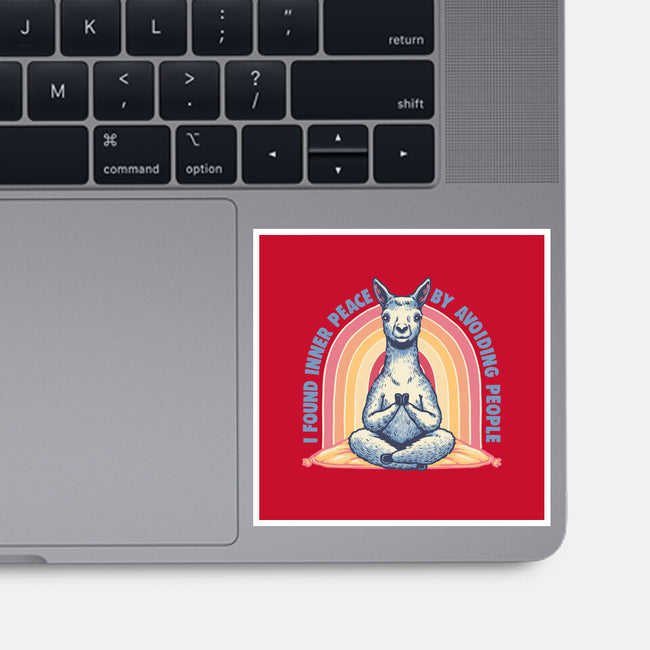 I Found Inner Peace-None-Glossy-Sticker-glitchygorilla