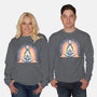 I Found Inner Peace-Unisex-Crew Neck-Sweatshirt-glitchygorilla